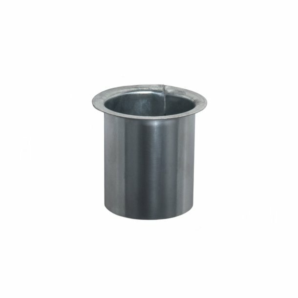 Tapeind voor bakgoot zink voor buis (&Oslash;80 x 90 mm)