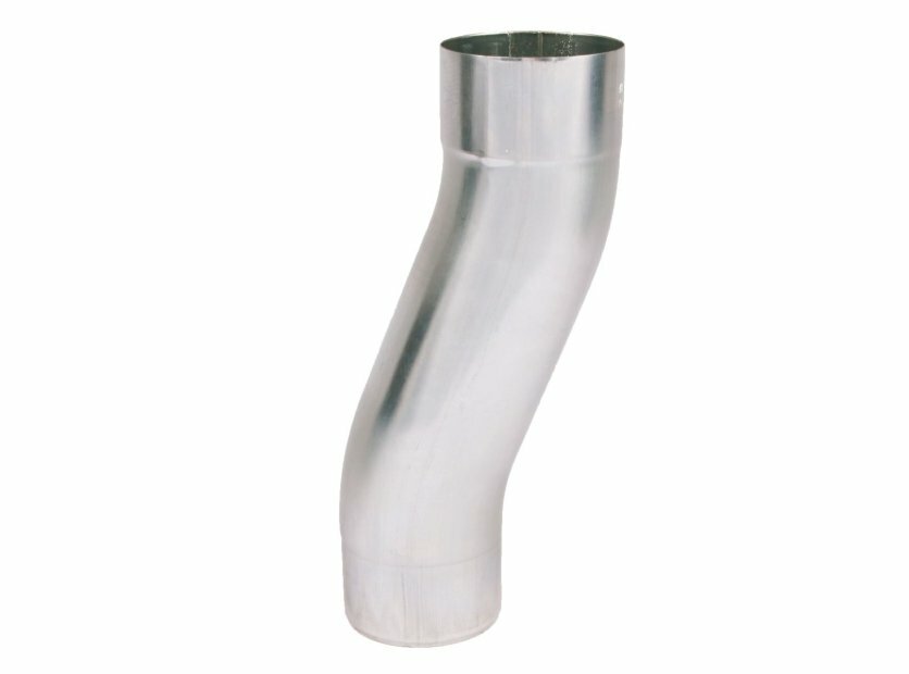 Zinken sprongbocht 80 mm met hartafstand 60 mm voor regenpijp gevelsprong