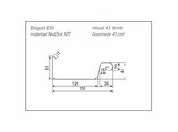 maatvoering bakgoot B30