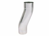 Zinken sprongbocht 80 mm met hartafstand 60 mm voor regenpijp gevelsprong