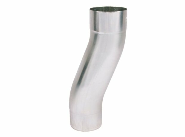 Zinken sprongbocht 80 mm met hartafstand 60 mm voor regenpijp gevelsprong