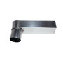 Stadsuitloop zink 60 x 80 mm (uitloop &Oslash;80 mm)
