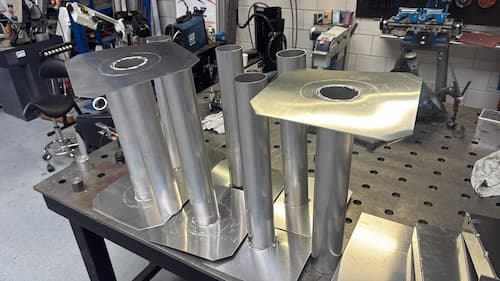 noodoverstort aluminium plat dak